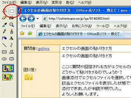 「エクセルの画面の貼り付け方」の回答画像2