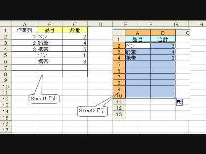 「エクセルで重複文字に対応する数字を抽出し」の回答画像2