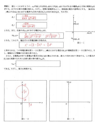 「電磁気の問題です」の質問画像