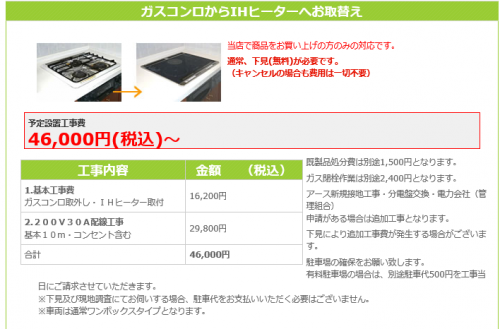 「月々のコストについて。据え置き型IHコン」の回答画像1