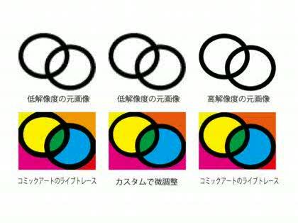 「イラストレーターで処理した絵を拡大」の回答画像2