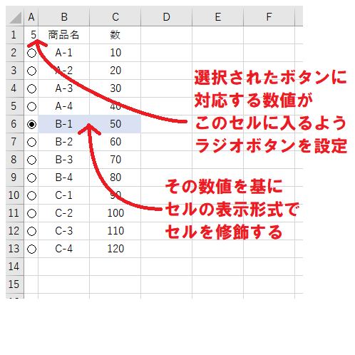 「エクセルの行の色付け」の回答画像2