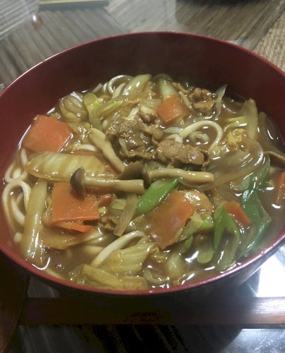 「カレーうどんと九条ネギ」の回答画像2