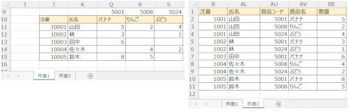 「VBA 別シートに表示」の質問画像