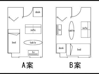 「家具のレイアウト」の回答画像2