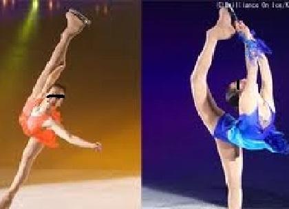 「女子フィギュアスケート選手の(服)につい」の質問画像