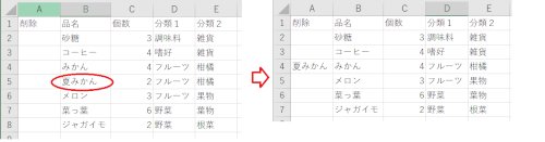 「３つの条件を指定してVBAで行を削除した」の質問画像