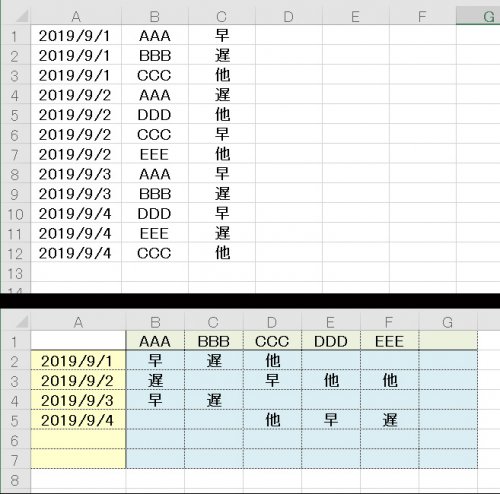 「エクセルで別シートに表示」の回答画像3