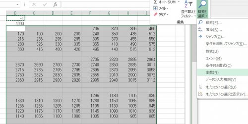 「同じ値(4000)から表の各セルの数字を」の回答画像8
