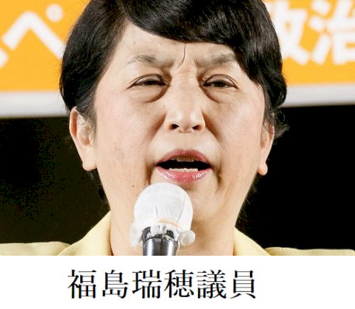 「政治家、福島瑞穂氏は、日本にとって国家的」の質問画像