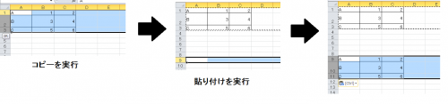 「エクセルの表をコピーして貼り付けたい」の回答画像3