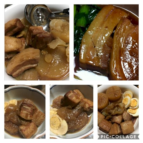 「豚の角煮はどれくらい煮込むと 美味しく出」の回答画像1