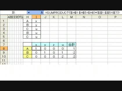 「Excel2007で組み合わせ件数を知る」の回答画像3