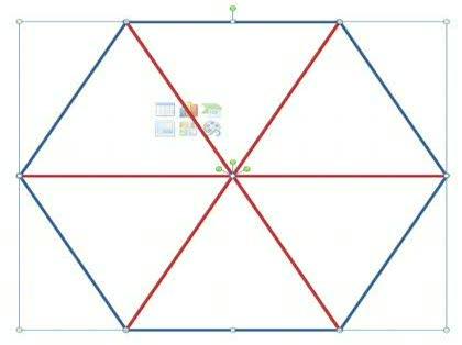 「PPTのオートシェイプで正６角形を書く方」の回答画像2