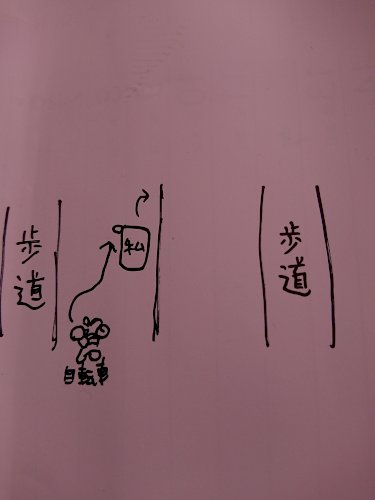 「先ほど自転車にぶつけられました。わたしは」の質問画像