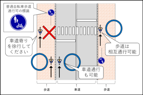 「画像にあるような歩道を歩いていた際、後ろ」の回答画像3