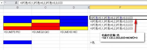 「『色付きセルを数値化し、それを合計する方」の回答画像2