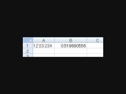 「エクセルで 0'00.000 を時間に変」の回答画像3