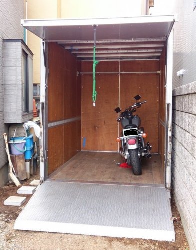 「バイク用のガレージ、物置についてです。 」の回答画像6