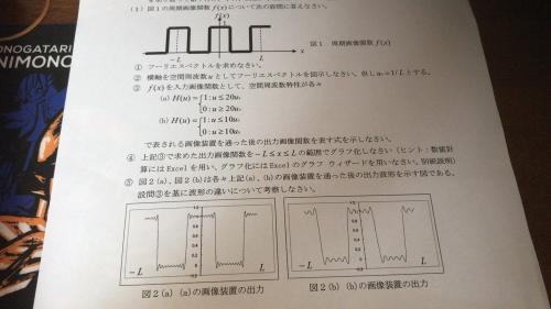 「大学の画像情報工学の講義で宿題が出された」の質問画像