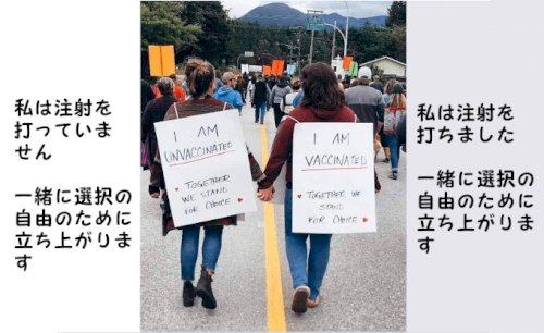 「ワクチンパスポートのような無意味で差別的」の質問画像