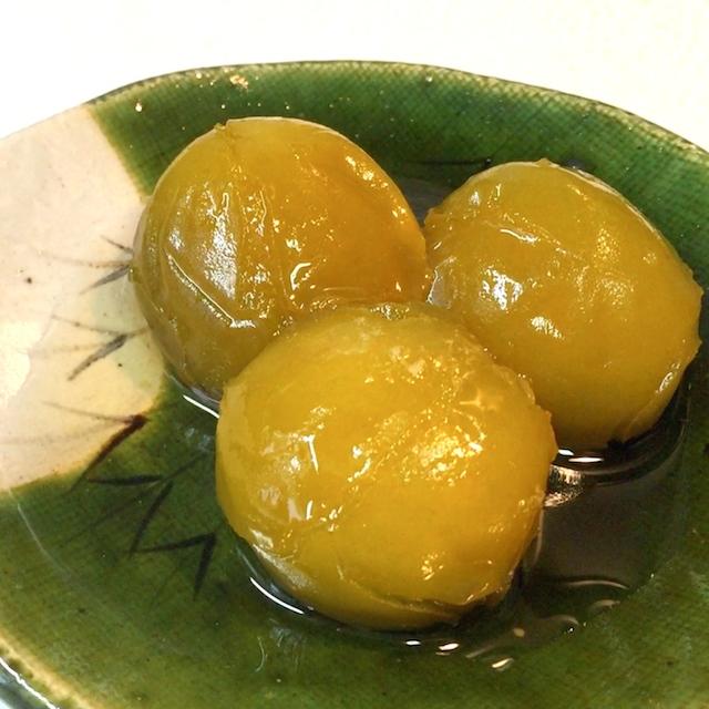 青梅の甘露煮をはじめて作ってみた◎