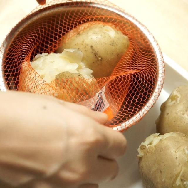 (枠取り)みかんネットで!きめ細かくておいしいマッシュポテトを作る裏技
