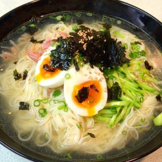 夏バテ防止!さっぱり塩ぶっかけそうめんを作ってみた