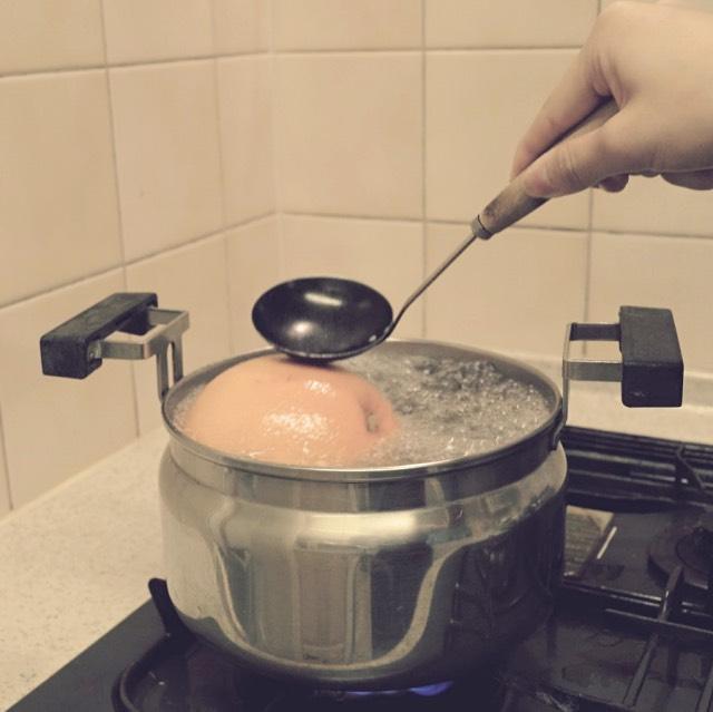 3分間ゆでるだけ!グレープフルーツの皮を簡単にむく裏技