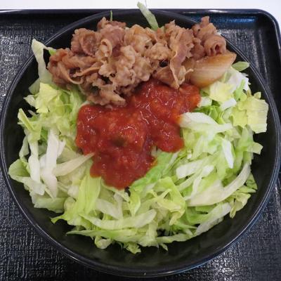 「沖縄の吉野家限定メニュー「タコライス」の」の質問画像