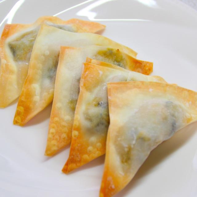 ワンタンの皮で作るサクサクかぼちゃパイ