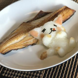 Twitterで話題沸騰の猫キャラを大根おろしアートで作ってみた!