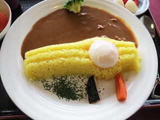 放流までできる!ダムを模した「安威川ダムカレー」がうまい