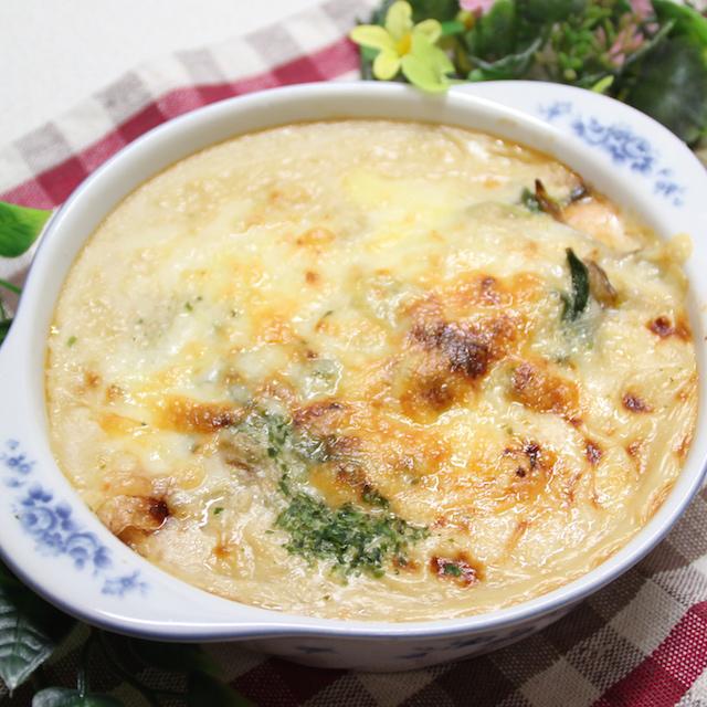 【おうちでカンタン薬膳料理】鮭の豆乳グラタンを作ってみた