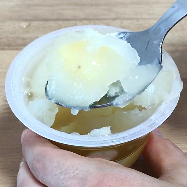冷凍ナタデココの食感がクセになる! 市販のゼリーでシャーベットを作ろう