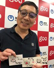 『いなかっぺ大将』『ヤッターマン』『ハクション大魔王』のキャラクターをその場で手描きしてくれた!