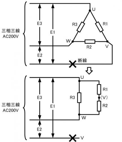 「【電気】3相3線(3Φ3線)のデルタ結線」の回答画像1