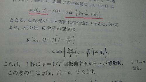 「波動方程式、偏微分方程式 画像の1次元波」の補足画像2