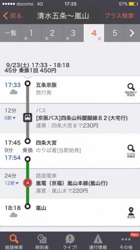 「清水寺到嵐山在回天王寺」の回答画像2