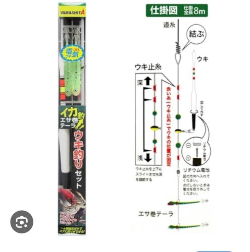 「日本海にイカ釣りに行く予定です。 この仕」の質問画像