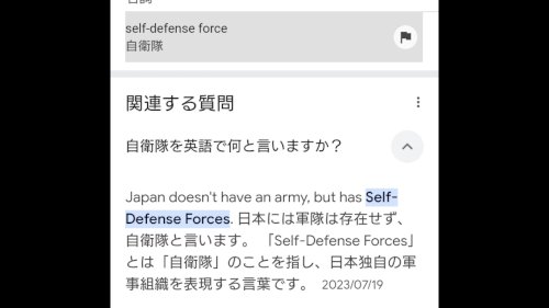 「自衛隊の存在は違法ですか？」の回答画像8