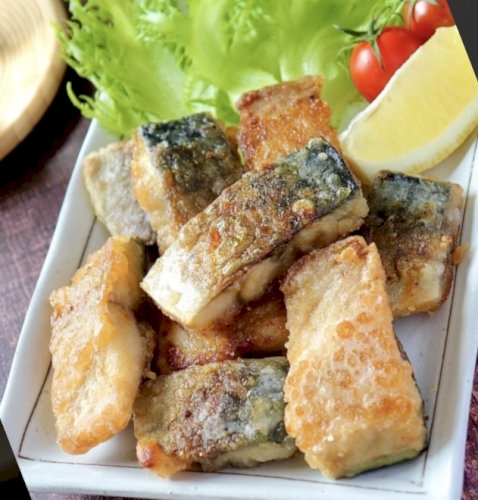 「この料理は「鯖の竜田揚げ」ですか？ 鯖(」の質問画像