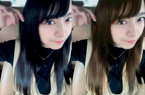 この女の子は茶髪と黒髪のどちらが好きですか ちなみに僕は黒髪の方が好きです