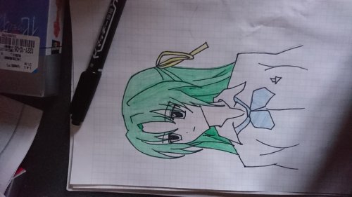 「ひぐらしのなく頃にの、園崎詩音を描いたん」の質問画像