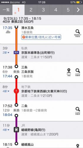 「清水寺到嵐山在回天王寺」の回答画像3
