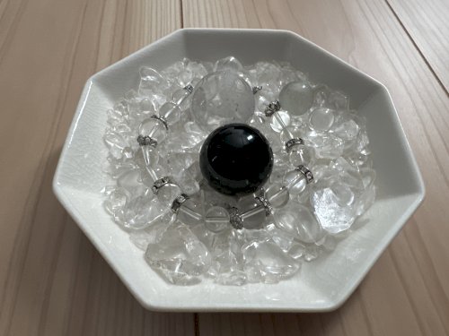 「パワーストーンの浄化について。 さざれ水」の質問画像