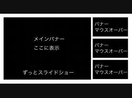 「ロールオーバーで大きくバナーを表示」の質問画像