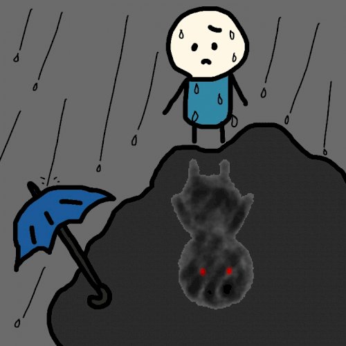 「これはどういう心理の絵に見えますか？」の質問画像