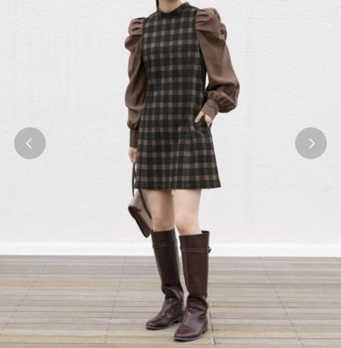 「このくらいの長さのワンピースを着てる人が」の質問画像
