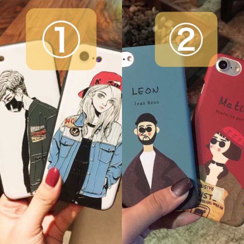 「高2女子です。 男友達とiPhoneケー」の質問画像